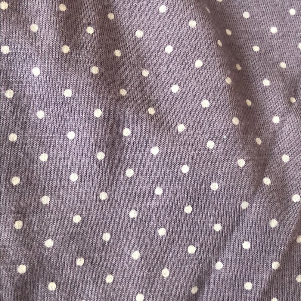 Purple w/ White Polka Dot Top, Size L - Picture 5 of 5